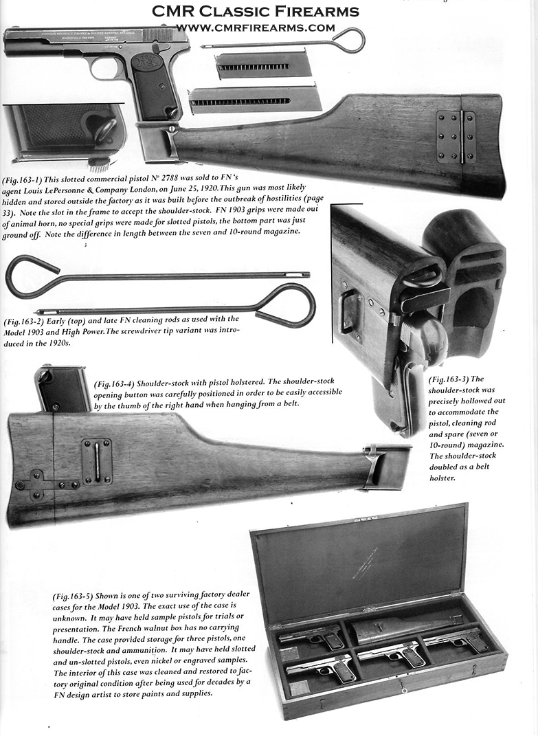 FN Browning1903 Slotted (9mm) Pistol Shoulder-stock.Ref#FNBS-11